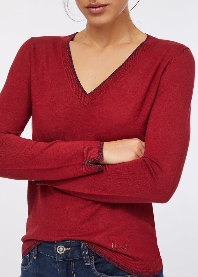 LIU JO maglia donna rosso da donna in Maglioni Drestige - Casamassima, commercioVirtuoso.it