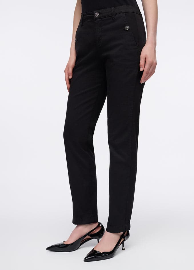LIU JO pantaloni donna nero da donna in Pantaloni Drestige - Casamassima, commercioVirtuoso.it