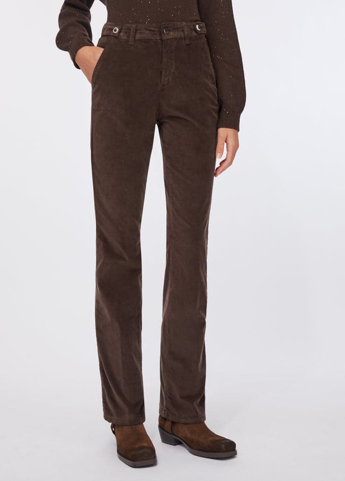 LIU JO pantaloni donna cioccolato da donna in Pantaloni Drestige - Casamassima, commercioVirtuoso.it