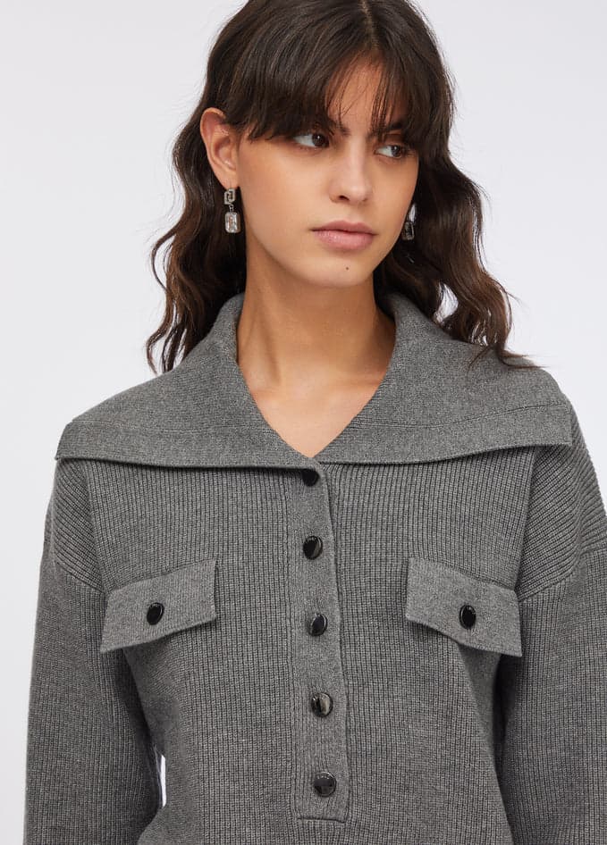 LIU JO maglia donna grigio da donna in Maglioni Drestige - Casamassima, commercioVirtuoso.it