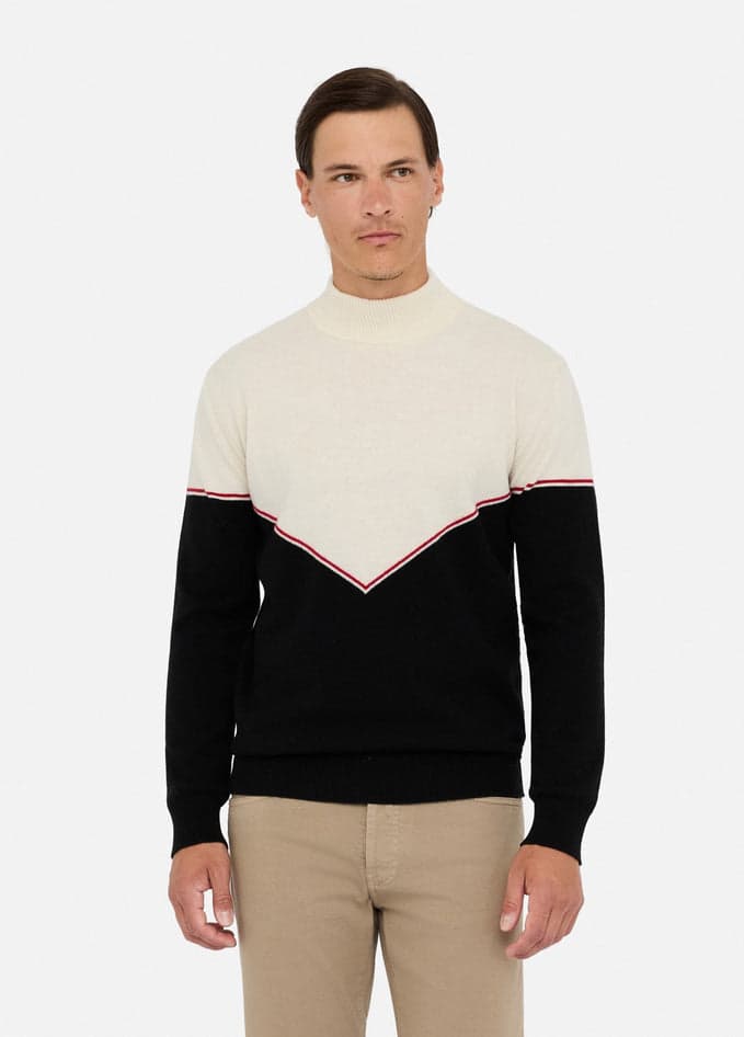 LIU JO maglia uomo bianco e nero da uomo in Maglioni Drestige - Casamassima, commercioVirtuoso.it