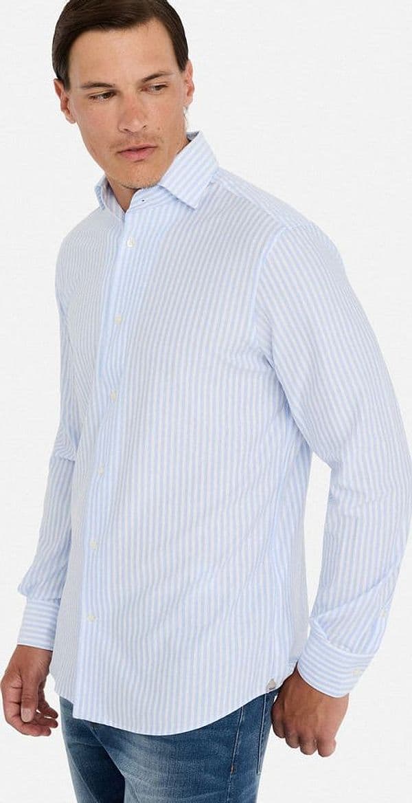 LIU JO camicia uomo azzurro da uomo in Camicie casual Drestige - Casamassima, commercioVirtuoso.it