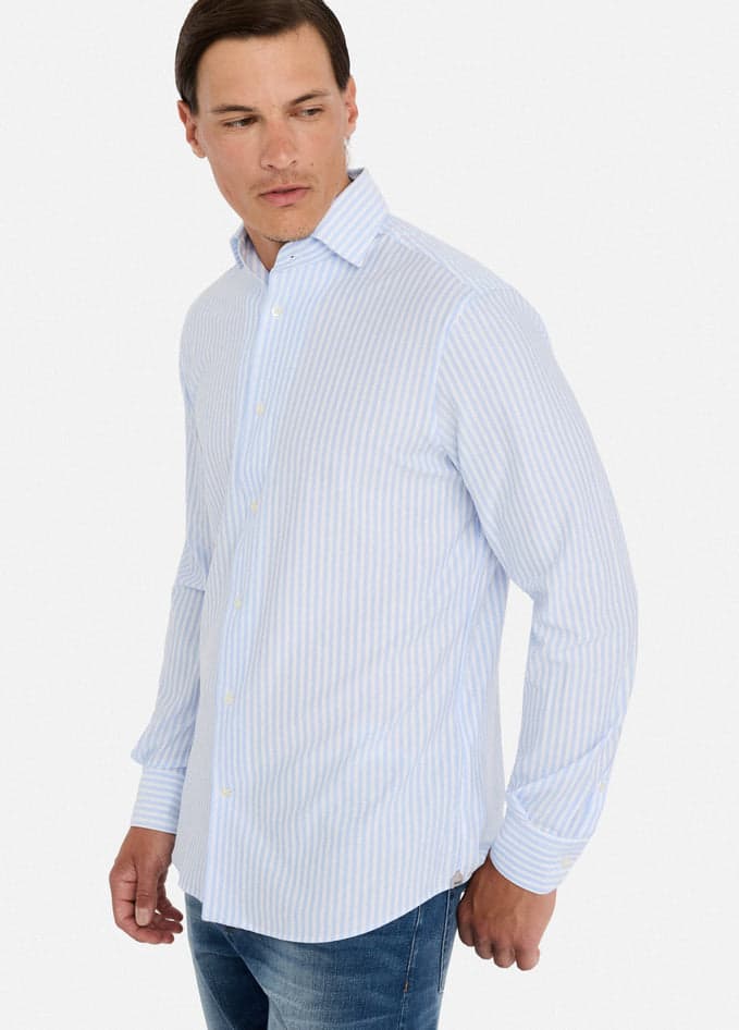 LIU JO camicia uomo azzurro da uomo in Camicie casual Drestige - Casamassima, commercioVirtuoso.it