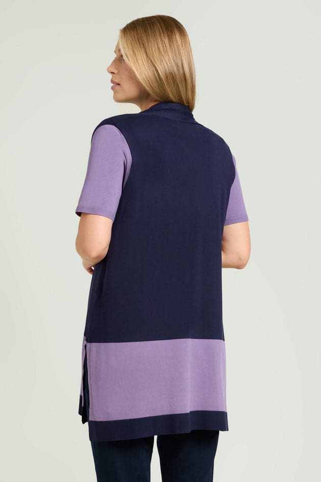 L.VIOLA gilet donna malva da donna in Gilet Drestige - Casamassima, commercioVirtuoso.it