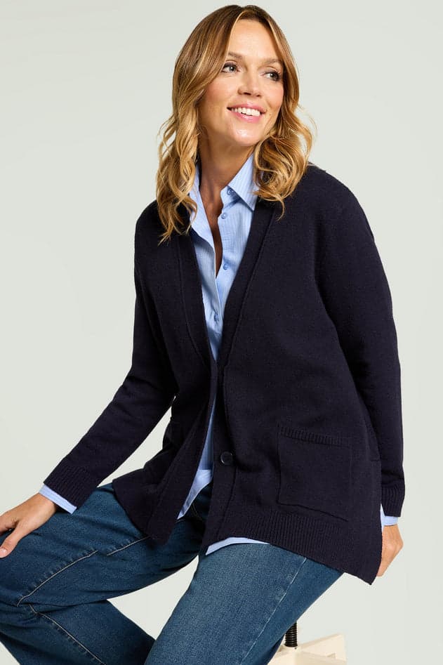 L.VIOLA cardian donna blu da donna in Cardigan Drestige - Casamassima, commercioVirtuoso.it