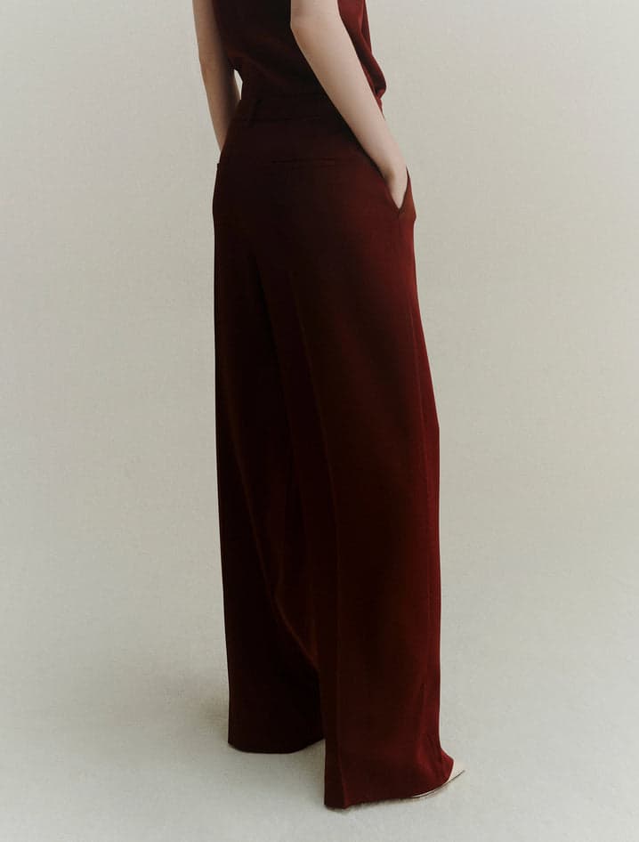 MARELLA pantaloni donna bordeaux da donna in Pantaloni Drestige - Casamassima, commercioVirtuoso.it