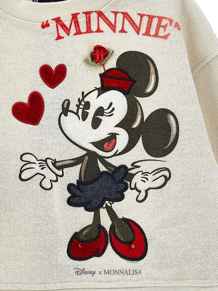 MONNALISA felpa bambina betulla stampa minnie da bambino in Felpe con cappuccio Drestige - Casamassima, commercioVirtuoso.it