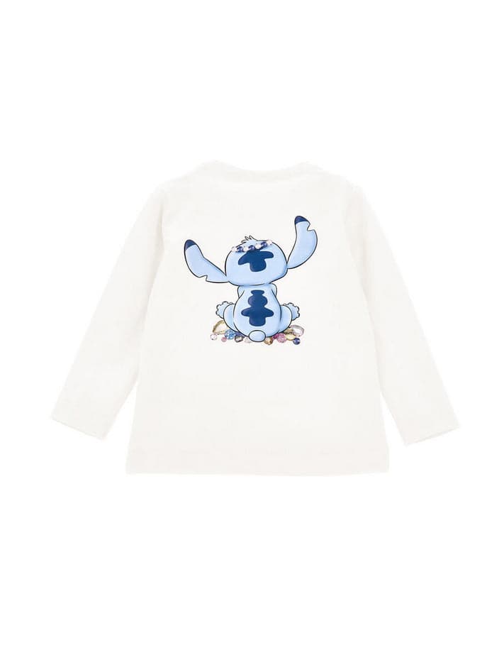 MONNALISA t-shirt bambina panna stampa stitch da bambino in T-shirt Drestige - Casamassima, commercioVirtuoso.it