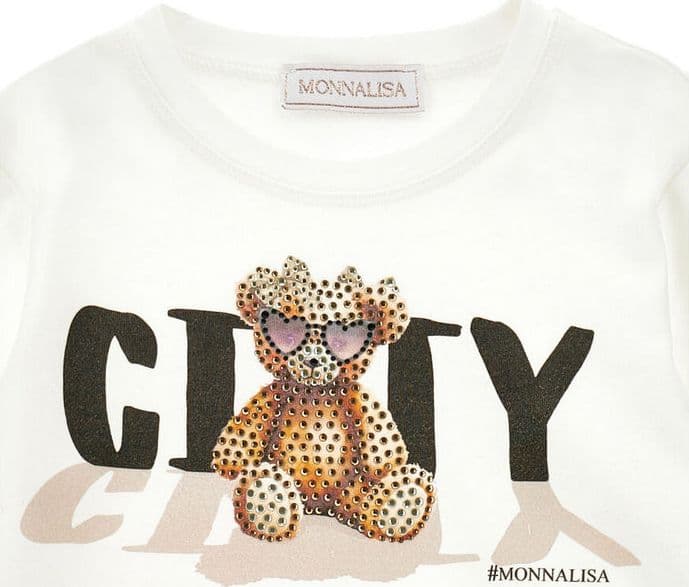 MONNALISA t-shirt bambina panna da bambino in T-shirt Drestige - Casamassima, commercioVirtuoso.it