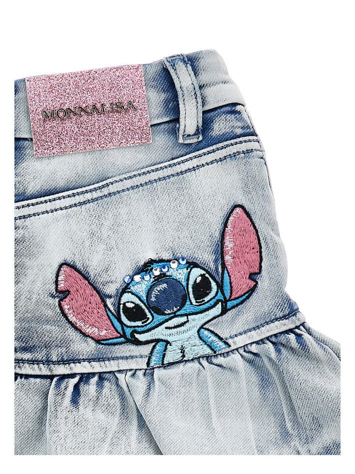 MONNALISA minigonna bambina stampa stitch da bambino in Gonne e gonne pantalone Drestige - Casamassima, commercioVirtuoso.it