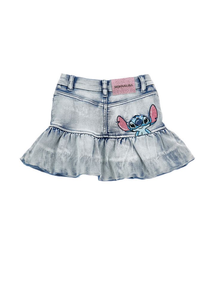 MONNALISA minigonna bambina stampa stitch da bambino in Gonne e gonne pantalone Drestige - Casamassima, commercioVirtuoso.it