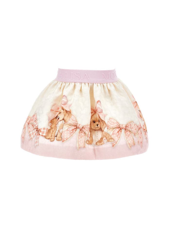 MONNALISA gonna bambina panna e rosa da bambino in Bluse e camicie Drestige - Casamassima, commercioVirtuoso.it