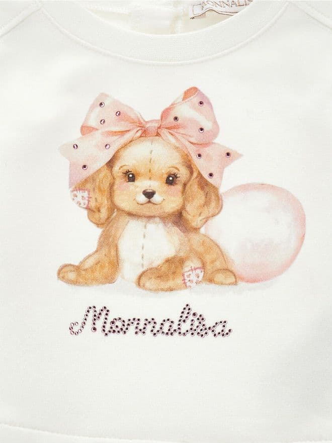 MONNALISA felpa bambina panna da bambino in Felpe senza cappuccio Drestige - Casamassima, commercioVirtuoso.it