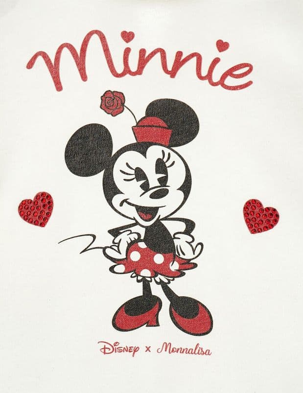 MONNALISA maglia bambina panna stampa minnie da bambino in T-shirt Drestige - Casamassima, commercioVirtuoso.it