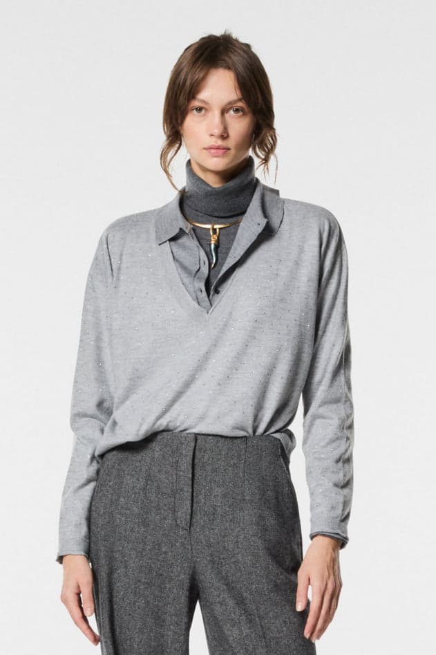 NENETTE maglia donna grigio medio da donna in Maglioni Drestige - Casamassima, commercioVirtuoso.it