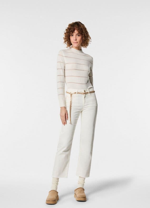 NENETTE pantaloni donna avorio da donna in Pantaloni Drestige - Casamassima, commercioVirtuoso.it
