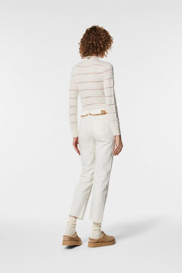 NENETTE pantaloni donna avorio da donna in Pantaloni Drestige - Casamassima, commercioVirtuoso.it