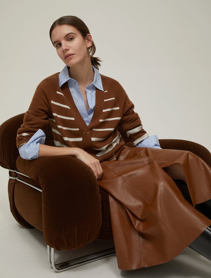 PENNYBLACK cardigan donna cuoio da donna in Cardigan Drestige - Casamassima, commercioVirtuoso.it