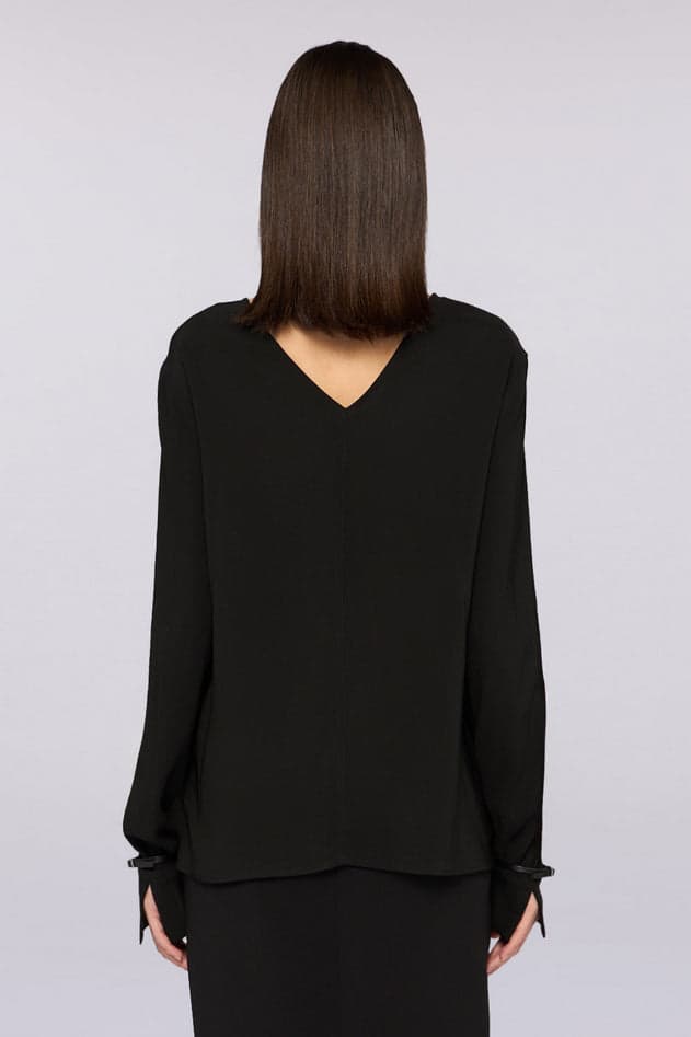 TRUSSARDI blusa donna nero da uomo in Bluse e camicie Drestige - Casamassima, commercioVirtuoso.it