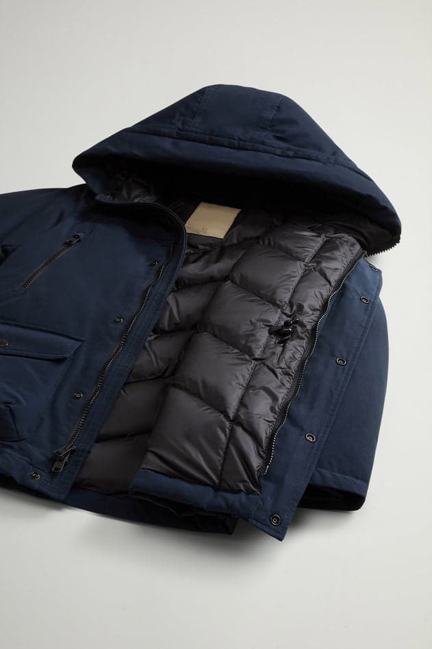 Woolrich parka bambino melton blue da bambino in Giacche Drestige - Casamassima, commercioVirtuoso.it