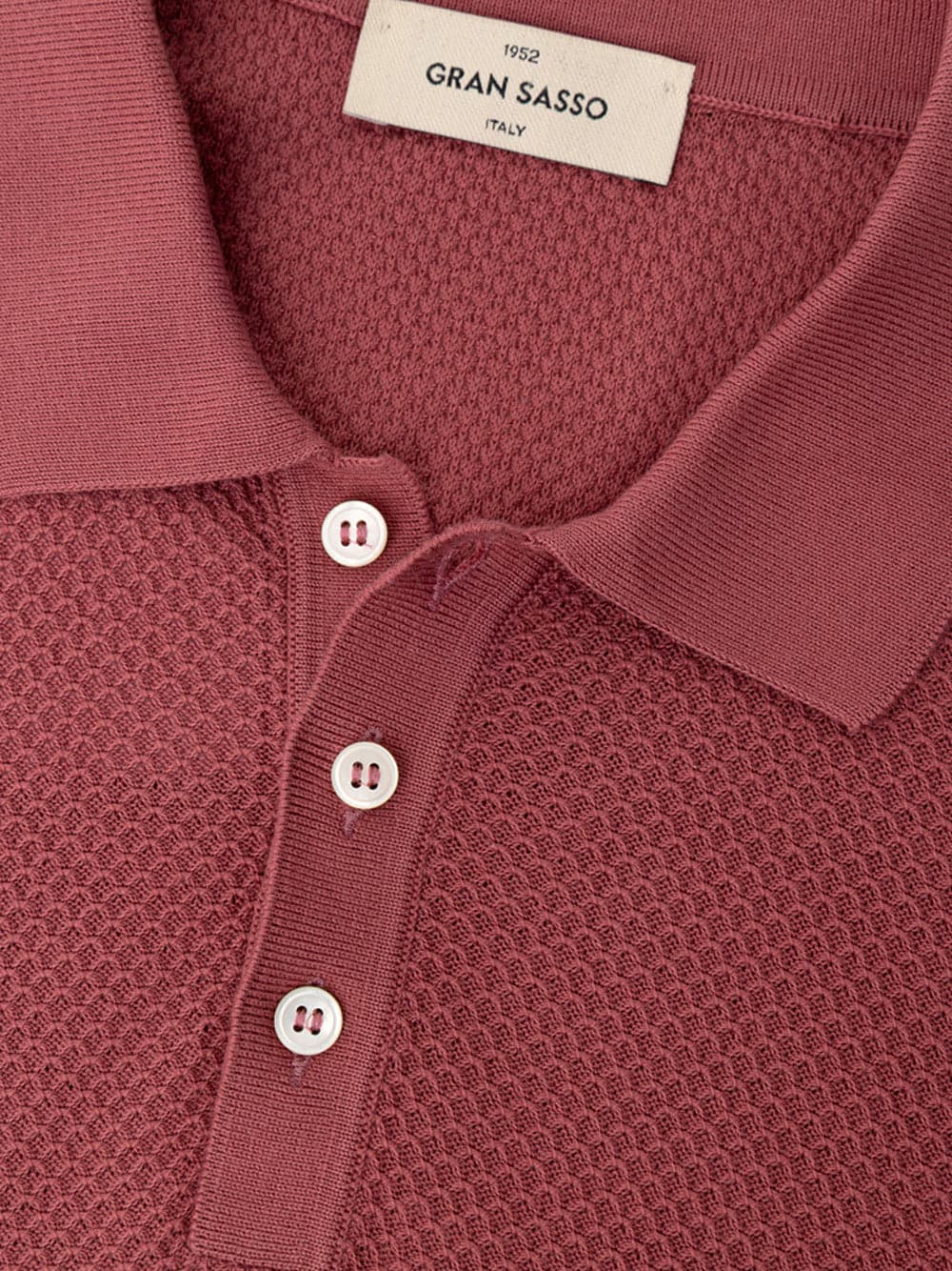 Gran Sasso Polo con Trama Nido d'ape da uomo in Polo Drestige - Casamassima, commercioVirtuoso.it