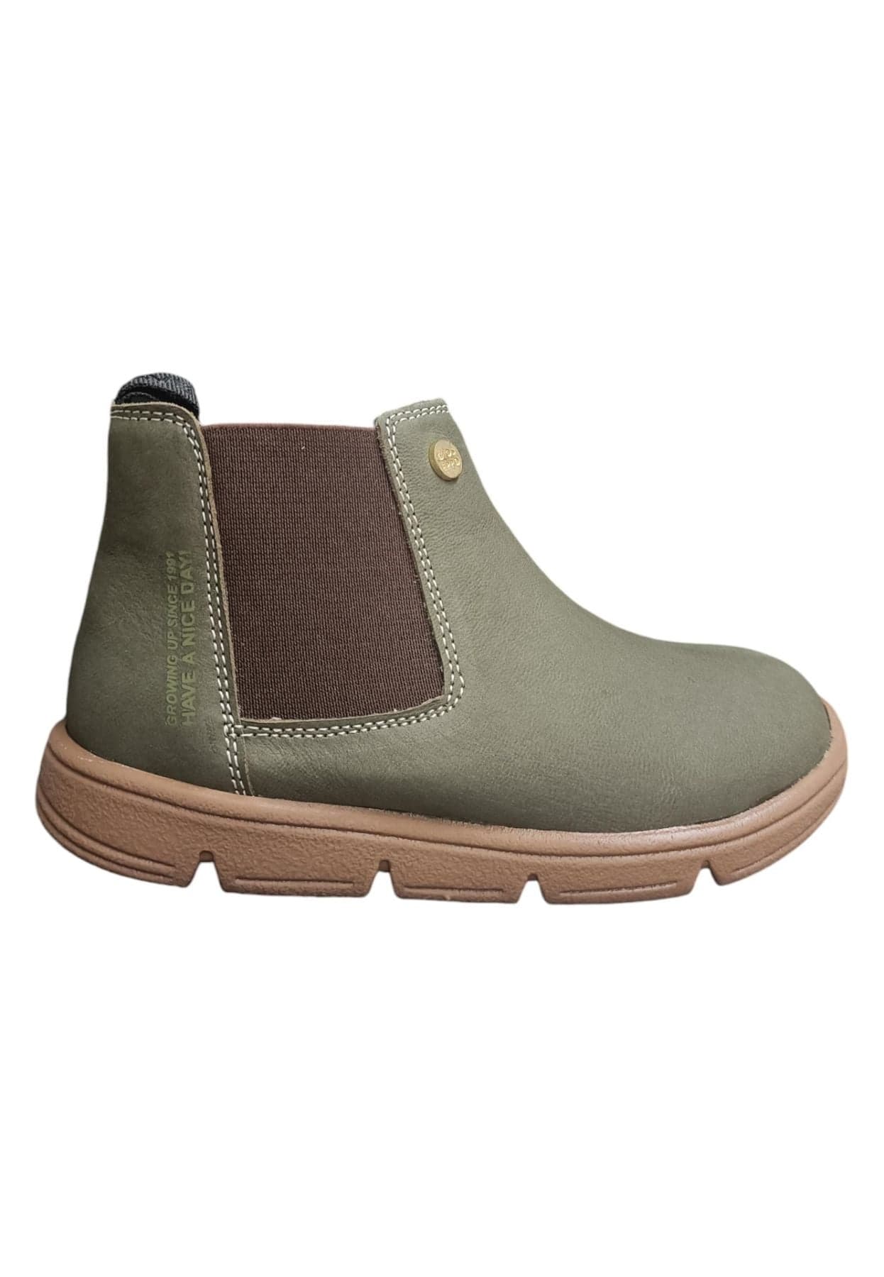 Stivaletto Bambine Gioseppo CIGAND Verde con Zip - Scarpe Nabuk - 6