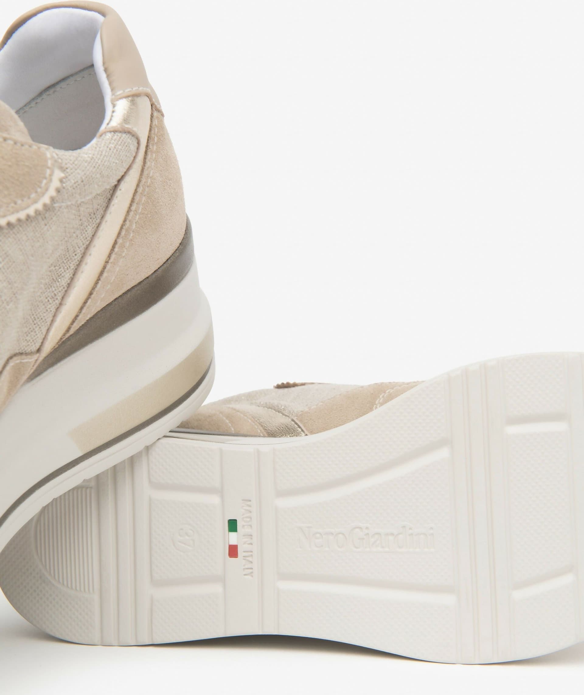 NeroGiardini Donna Sneakers da donna in pelle, tessuto e materiale tecnico in Sneaker casual Cantali Calzature - Randazzo, commercioVirtuoso.it