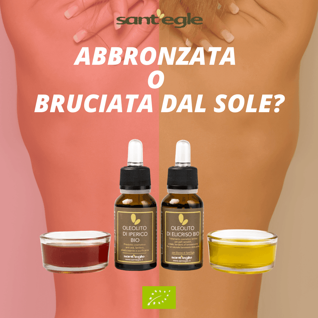 Kit abbronzata o ustionata? con olio di iperico ed elicriso in Oli per il corpo Sant’Egle Shop Biologico - Sorano, commercioVirtuoso.it