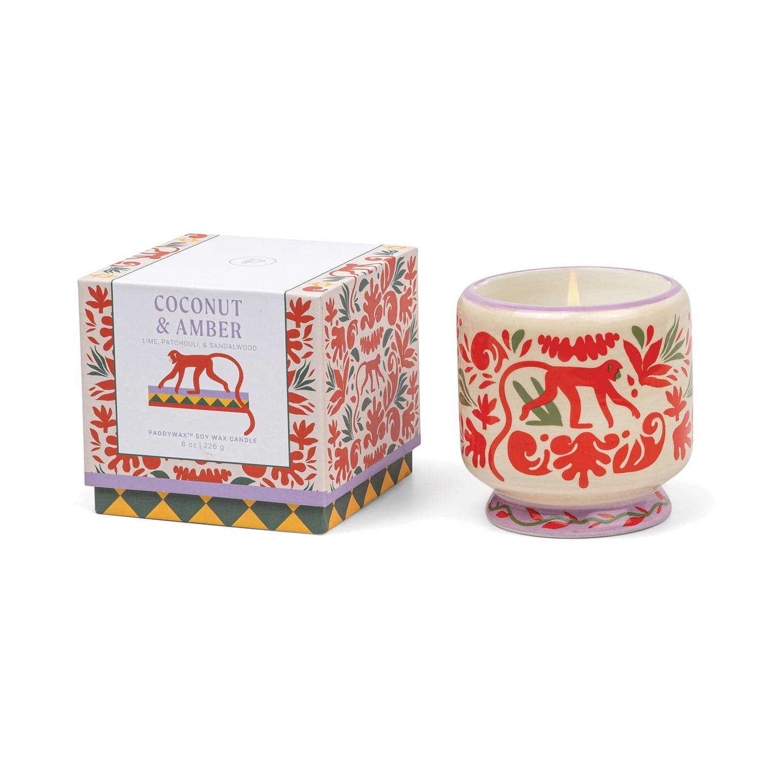 Candela Adopo Jungle in Ceramica - Coconut & Amber- Confezionata in Scatola in Autocategorizzazione Più Di Più Ideas - Casalnuovo di Napoli, commercioVirtuoso.it