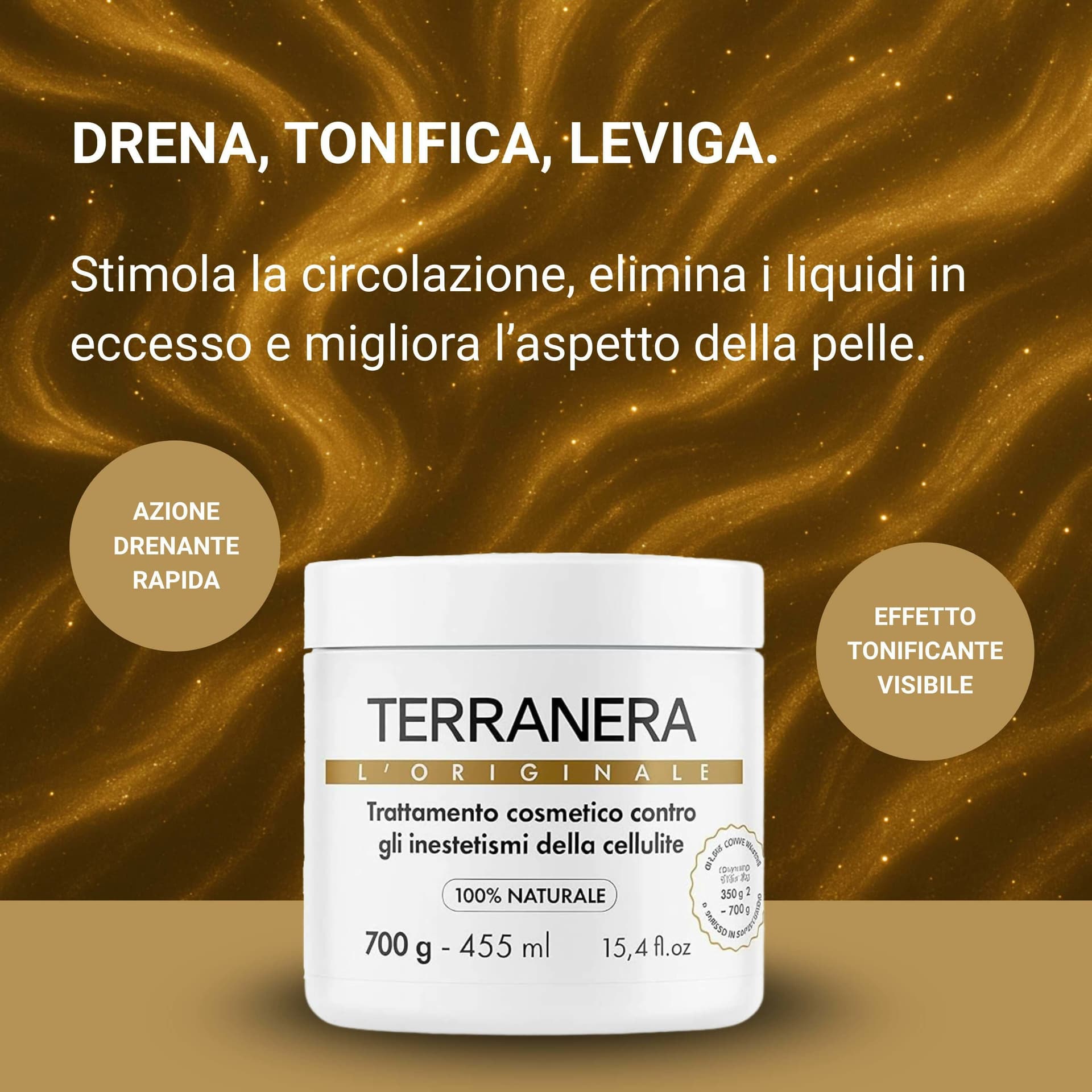 Fango Anticellulite Drenante – Effetto Tonificante e Levigante per Pelle più Liscia e Compatta | Sensazione di Freschezza con Formula Idratante | Facile da Applicare e Risciacquare - Terranera 500gr in Fanghi per il corpo BasketGuru Italia - Palermo, commercioVirtuoso.it