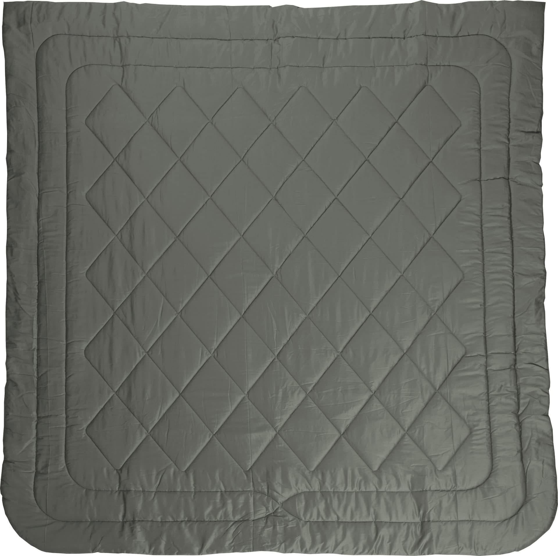 Trapunta matrimoniale Invernale bifaccia-double face in raso di puro cotone Made in Italy Beige/Grigio Fumo - Vanita di raso