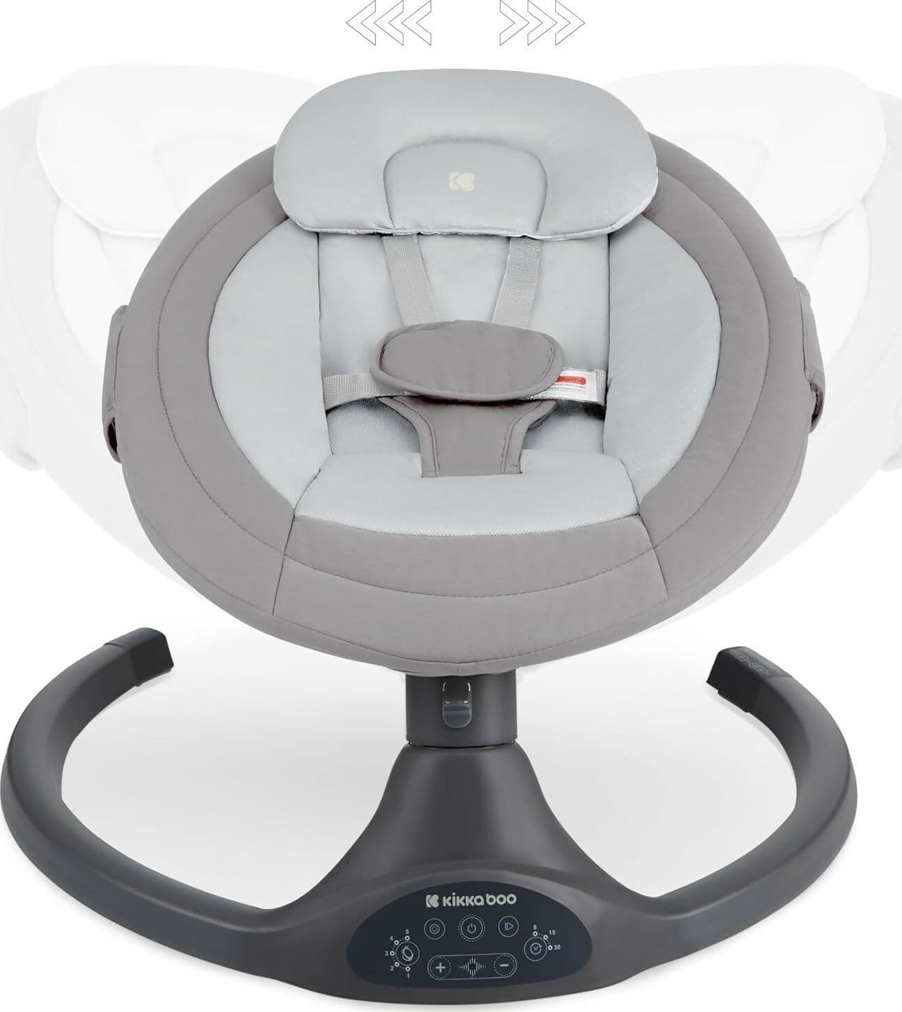 KIKKABOO Sdraietta Neonati Elettrica CODIE - Dondolo Elettrico per Neonati con Bluetooth, 5 Velocità, Schienale Regolabile, 10 Melodie, Fino a 9 kg, colore LIGHT GREY - GRIGIO CHIARO - con Telecomando - rilassante, calmante in Sdraiette e dondolini Sanitaria Gioia del Bimbo - Villa San Giovanni, commercioVirtuoso.it