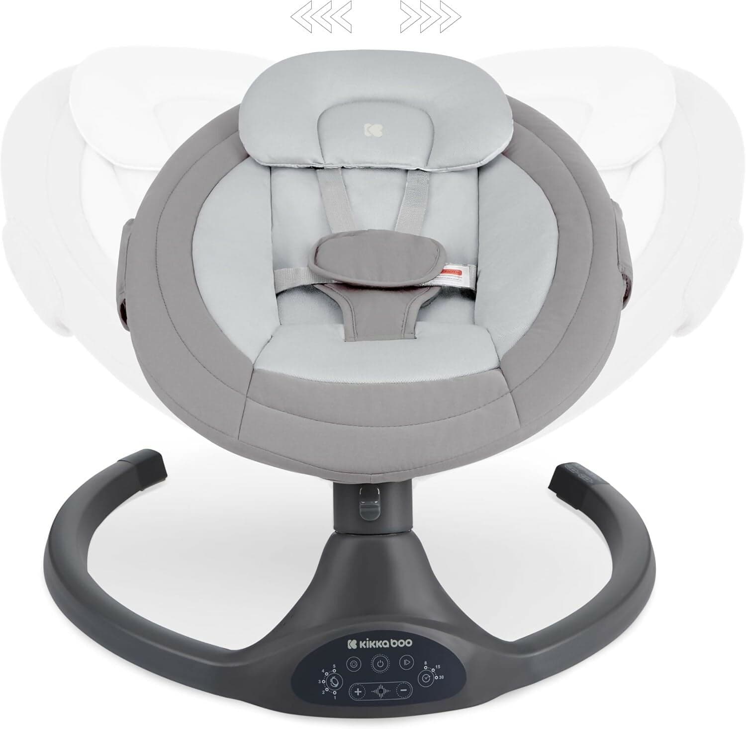 KIKKABOO Sdraietta Neonati Elettrica CODIE - Dondolo Elettrico per Neonati con Bluetooth, 5 Velocità, Schienale Regolabile, 10 Melodie, Fino a 9 kg, colore LIGHT GREY - GRIGIO CHIARO - con Telecomando - rilassante, calmante in Sdraiette e dondolini Sanitaria Gioia del Bimbo - Villa San Giovanni, commercioVirtuoso.it
