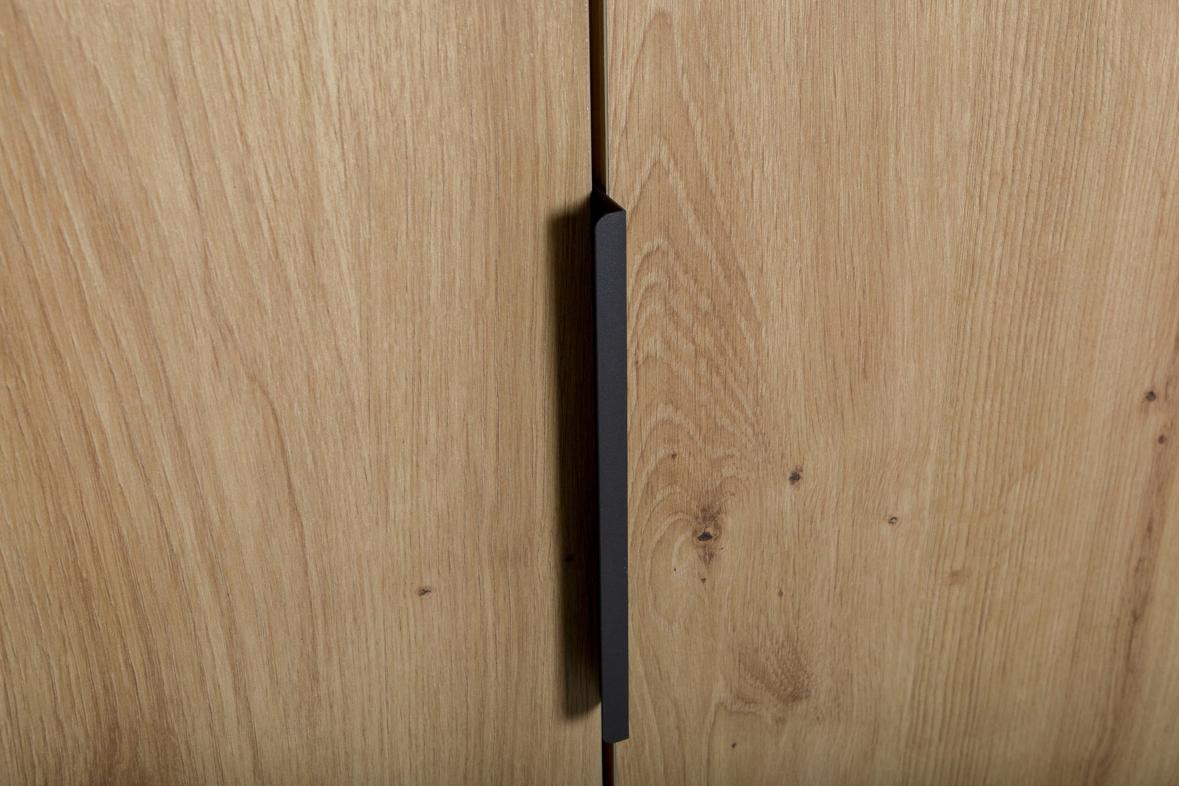 Armadio 2 Ante da ingresso "Segno" Nero e Rovere mobile da interno h 190 cm Casa e cucina/Organizzazione interni/Contenitori ceste e cestini/Scatole e bauli/Bauli Decor Space - Altamura, Commerciovirtuoso.it
