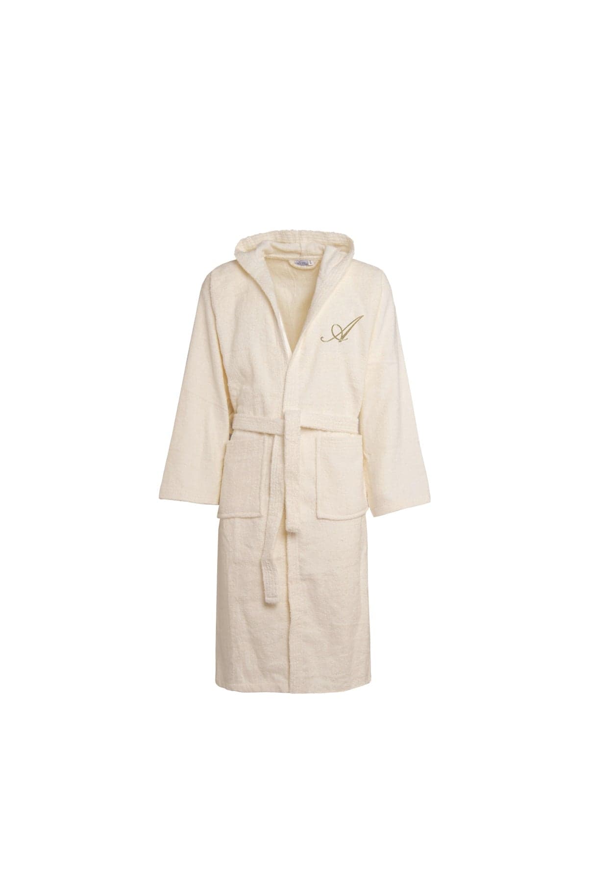 Accappatoio Sciallato Doccia Bagno soffice morbido assorbente resistente cotone Miele con Iniziale Ricamata in Accappatoi e vestaglie Vanita di raso - Sesto San Giovanni, commercioVirtuoso.it