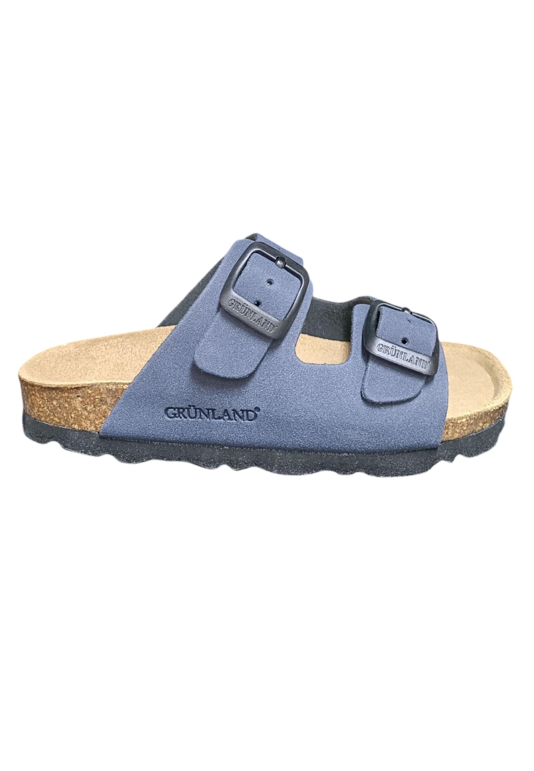 Scarpe ciabatta Bambini e ragazzi Grunland Junior 0714  BLU fibia - 6