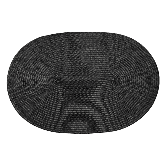 Tovaglietta in polipropilene facilmente lavabile da tavolo 44 x 29 cm – Nero – Koopman