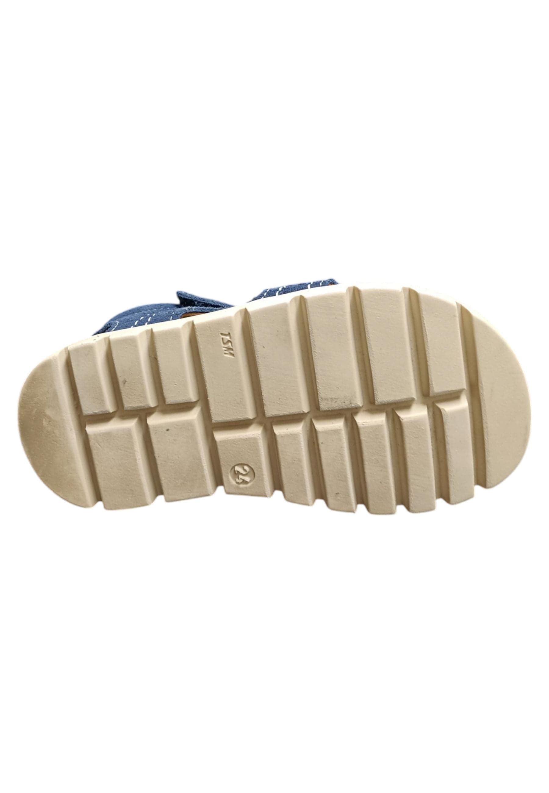 Sandalo bambino Balocchi Bart blue-tortora suede - Sandalo da passeggio con velcro in Ballerine Scarpetteria Gica - Trani, commercioVirtuoso.it