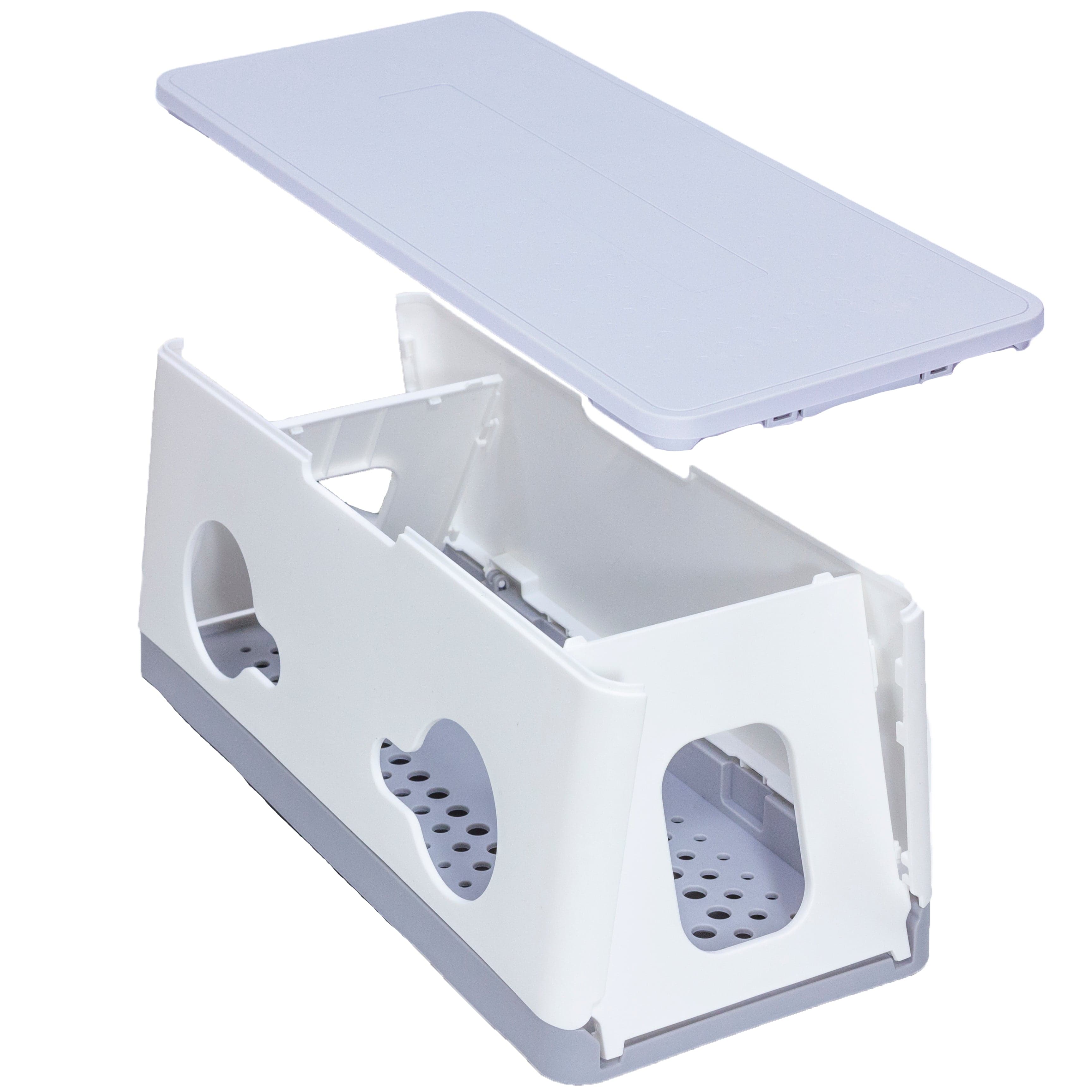 Scatola Porta Cavi in ABS super resistente, Protezione Ciabatte elettriche, sistema i cavi aggrovigliati, Sicurezza Bambini e Animali. in Guaine per cavi Elettrowatt - San Severino Marche, commercioVirtuoso.it