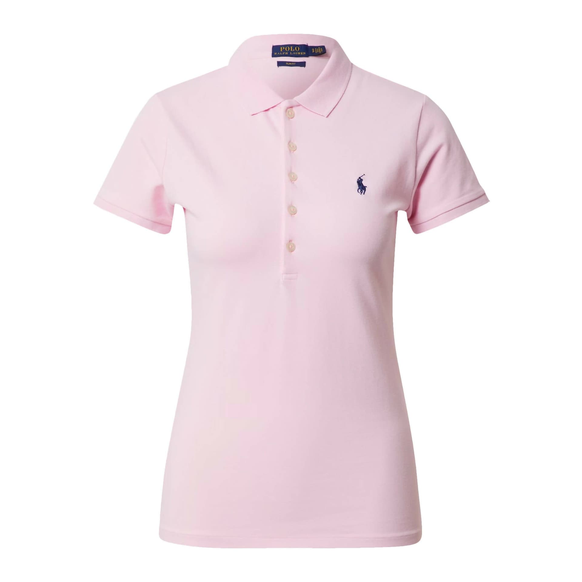 Ralph Lauren Polo Donna Mezze Maniche Slim- Fit Polo Scollo A V Piquet Pony Ricamato Maniche Corte Colletto Cinque Bottoni in Polo Euforia - Bronte, commercioVirtuoso.it