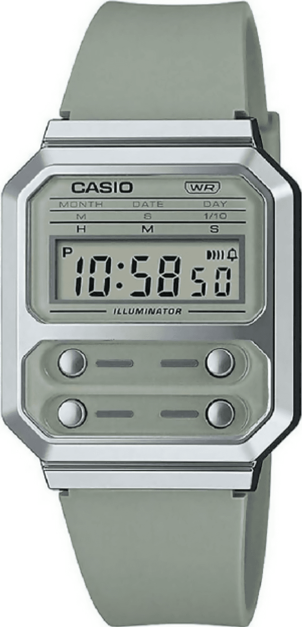 Casio A-100WEF-3A – Orologio Digitale Vintage orologio unisex in acciaio inossidabile