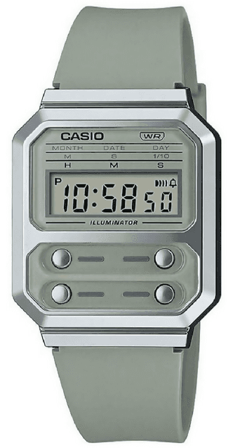 Casio A-100WEF-3A – Orologio Digitale Vintage orologio unisex in acciaio inossidabile