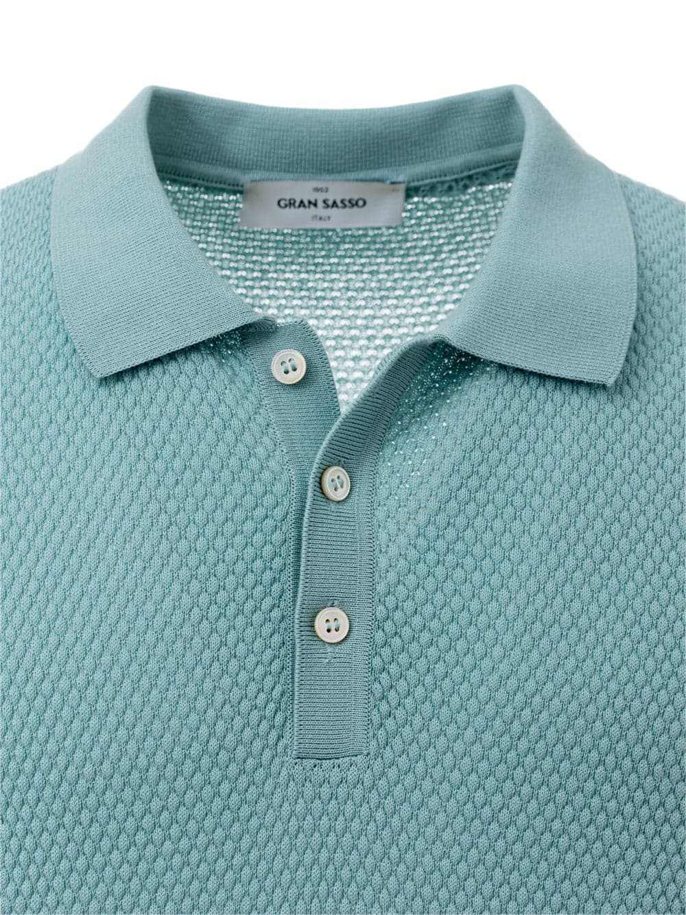 Gran Sasso Polo Knitting Pattern in Azzurro da uomo in Polo Drestige - Casamassima, commercioVirtuoso.it