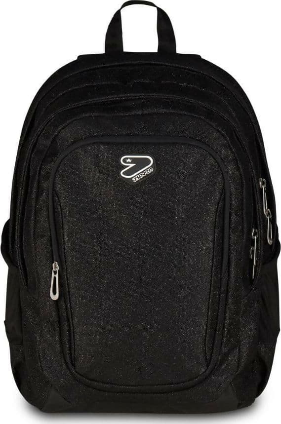 Zaino seven tech shiny doppio scomparto nero