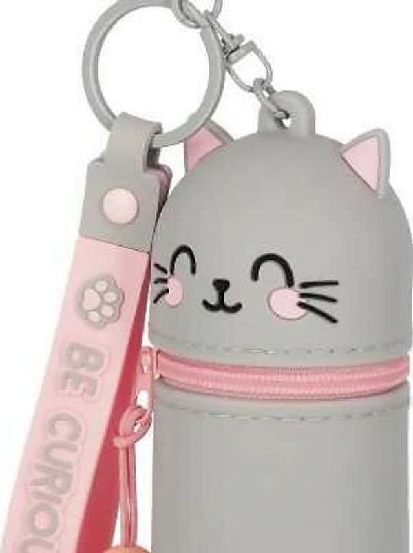 MINI KAWAII con zip ASTUCCIO in silicone KITTY legami GATTO portapenne TOMBOLINO in Astucci Cartoleria Deja Vu - Crotone, commercioVirtuoso.it