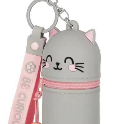MINI KAWAII con zip ASTUCCIO in silicone KITTY legami GATTO portapenne TOMBOLINO in Astucci Cartoleria Deja Vu - Crotone, commercioVirtuoso.it