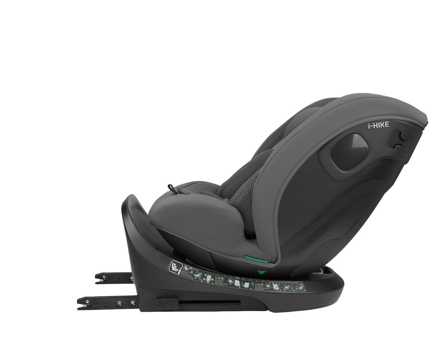 KIKKABOO Seggiolino Auto 40-150 cm i-Hike i-SIZE Dark Grey - Seggiolino Auto con Base Isofix, Da 40 a 150 cm, Omologato ECE R129/03, Girevole A 360° E Reclinabile, Gruppo 0+/1/2/3 Da 0 A 12 Anni, Dark Grey, grigio in Seggiolini auto Sanitaria Gioia del Bimbo - Villa San Giovanni, commercioVirtuoso.it
