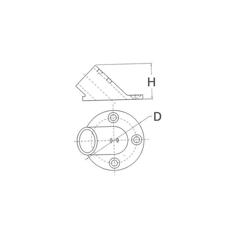 Base Inox Tonda 60° Ø Mm.22 in Attrezzatura per il ponte Ebricowill - Palermo, commercioVirtuoso.it
