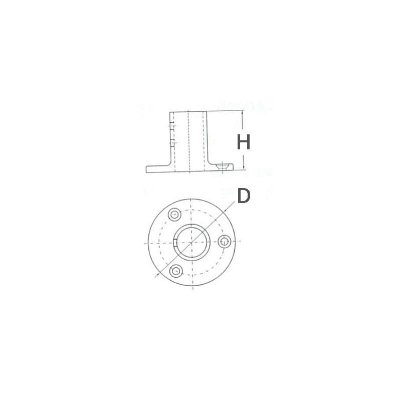 Base Inox Tonda 90° Ø Mm.25 in Attrezzatura per il ponte Ebricowill - Palermo, commercioVirtuoso.it