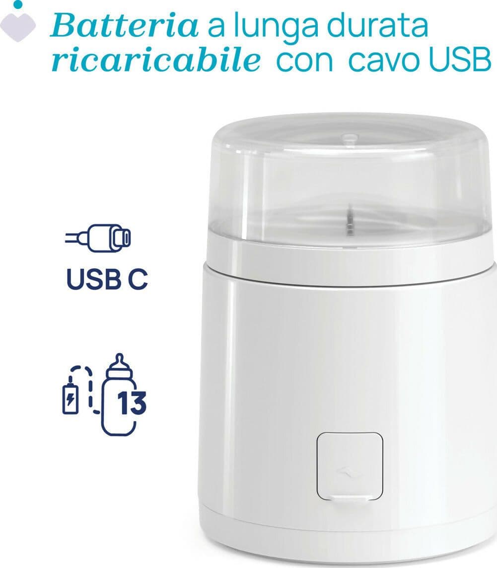 CHICCO Scaldabiberon Portatile Multifunzione con Sterilizzatore, Autosterilizzante, Riscaldamento Rapido Latte e Sterilizzazione Ciucci, Batteria USB-C, 7 Adattatori Inclusi in Scaldabiberon e cuocipappa Sanitaria Gioia del Bimbo - Villa San Giovanni, commercioVirtuoso.it